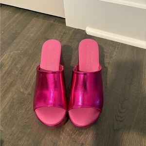 Matisse (Anthropologie) Pink Sandals with Heel